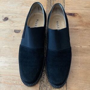Walter Steiger Black Suede Loafers